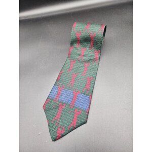 RALPH LAUREN Blue Label Green Red & Blue Golfer Tee Off Christmas Golf‎ Course